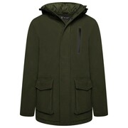 Duża Kurtka Męska Zimowa Softshell EXTRA DŁUGA Khaki KAM