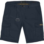 Duże Spodenki Męskie Bojówki Granatowe DOUBLE