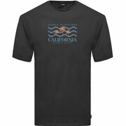 Duzy T-shirt Męski Czarny DOUBLE