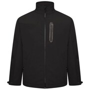 Duża Kurtka Męska Softshell Czarna KAM