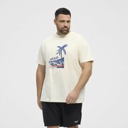 Duży T-shirt Męski Biały 51323 NORTH LATITUDE