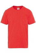 Duży T-shirt Czerwony z Kieszonką Camel Active