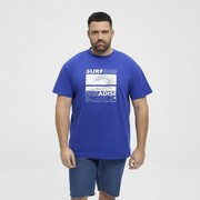 Duży T-shirt Męski Niebieski 51322 NORTH LATITUDE