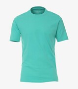 Duży T-shirt Męski Gładki Turkusowy CASAMODA