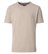 Duży T-shirt Męski Gładki z Kieszonką Szary CASAMODA