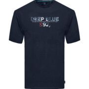 Duży T-shirt Męski Granatowy DOUBLE OUTFITTERS