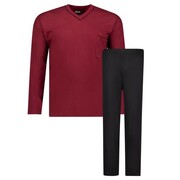 Duża Piżama Męska Bordowa GUSTAV-ADAMO