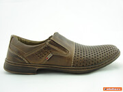 LETNIE PÓŁBUTY MĘSKIE 1/533/78 SKÓRA BRĄZOWE OSCAR