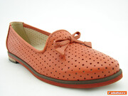 SLIPPERSY DAMSKIE 059 RUDE SKÓRA JANTA