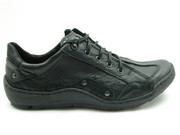 PÓŁBUTY KREZUS 224 CZARNE, SKÓRA, PRODUKT POLSKI PRIMOKR