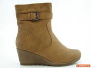 DAMSKIE BOTKI F88028-3 KHAKI ENPLUS