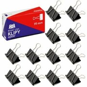 Klipy biurowe GRAND 19mm czarne 12szt nazwa