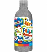 Farba plakatowa w butelce BAMBINO 500 ml. - srebrna nazwa