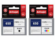 Zestaw Activejet do HP 650 czarny i kolor - 2 tusze XL nazwa