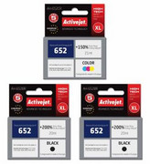 Zestaw tuszów XL Activejet HP 652 - 2x czarny 20ml + kolor 21ml nazwa