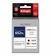 Dwupak Activejet HP 652XL - czarny 20ml + kolor 21ml nazwa