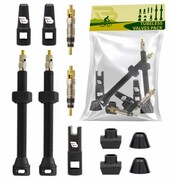 Zestaw wentyli Tubeless iBike valves 60mm 2 szt. plus kluczyk, zaworki, czarne nazwa