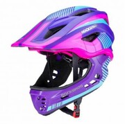 Kask rowerowy Rockbros z odpinaną szczęką dla dzieci rozmiar M fioletowo-różow 54-58cm nazwa