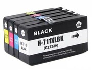 4x Tusz do HP 711 XL zmienniki CMYK nazwa