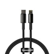 Kabel USB-C do Lightning Baseus Tungsten Gold, 20W, 5A, PD, 2m czarny nazwa