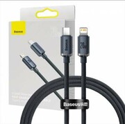 Kabel USB-C do Lightning Baseus Crystal, 20W, PD, 1.2m czarny nazwa