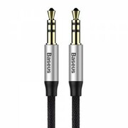 Kabel audio mini jack 3,5mm AUX Baseus Yiven 1m (czarno-srebrny) nazwa