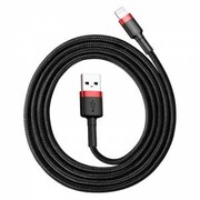 Kabel Lightning USB Baseus Cafule 2,4A 0,5m (czarno-czerwony) nazwa