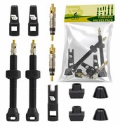 Zestaw wentyli Tubeless iBike valves 44mm 2 szt. plus kluczyk, zaworki, czarne nazwa