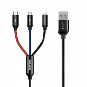 Kabel USB Baseus 3w1 USB-C / Lightning / Micro - 3A - 1.2m nazwa