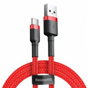 Kabel USB-C Baseus Cafule 2A 3m czerwony nazwa