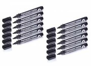 Marker permanentny d.rect czarny - 12 sztuk nazwa