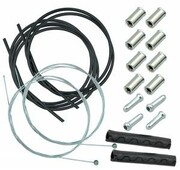 Zestaw linek i pancerzy hamulców rowerowych - przód i tył + osłony nazwa