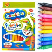 Flamastry BAMBINO 12 kolorów nazwa