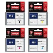 Zestaw Activejet do HP 655 CMYK - 4 tusze XL nazwa