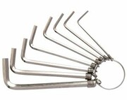 Zestaw 8 kluczy imbusowych Deli Tools EDL3080, 1.5-6mm srebrny - na obręczy nazwa