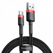 Kabel USB-C Baseus Cafule 3A 0.5m czerwono-czarny nazwa