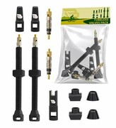 Zestaw wentyli Tubeless iBike valves 80mm 2 szt. plus kluczyk, zaworki, czarne nazwa