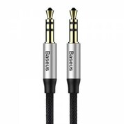 Kabel audio mini jack 3,5mm AUX Baseus Yiven 1,5m (czarno-srebrny) nazwa