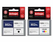 Zestaw Activejet do HP 302 czarny i kolor - 2 tusze XL nazwa
