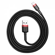 Kabel Lightning USB Baseus Cafule 2,4A 1m (czarno-czerwony) nazwa