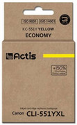 Actis KC-551Y tusz żółty do drukarki Canon (zamiennik CLI-551Y) - zdjęcie 1