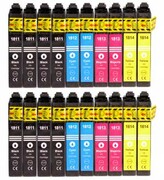 Zestaw 20x tusz do Epson T1811 - T1814 - 8/4/4/4 nazwa