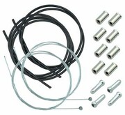 Zestaw linek i pancerzy hamulców rowerowych - przód i tył + końcówki nazwa