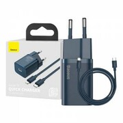Ładowarka sieciowa Baseus Super Si Quick Charger 1C 20W z przewodem USB-C do Lightning 1m niebieska nazwa