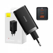 Ładowarka sieciowa Baseus GaN5 Pro 2xUSB-C + USB, 65W czarna nazwa