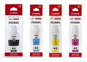 Zestaw 4 oryginalne tusze Canon GI-40 CMYK nazwa