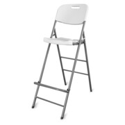 Krzesło składane wysokie typu hoker - Białe