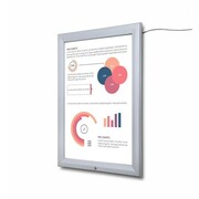 Zewnętrzna gablota ILLUMO A1 58x83 cm z podświetleniem LED zamykana na kluczyk do użytku zewnętrznego gablota zewnętrzna gablota ogłoszeniowa gablota informacyjna tablica ogłoszeń tablica informacyjna