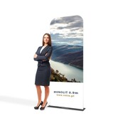 Stand reklamowy Tekstylny Monolith 0,9 x 2,3 m z wydrukiem dwustronnym