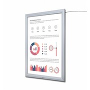 Zewnętrzna gablota ILLUMO A0 83x117 cm z podświetleniem LED zamykana na kluczyk do użytku zewnętrznego gablota zewnętrzna gablota ogłoszeniowa gablota informacyjna tablica ogłoszeń tablica informacyjna